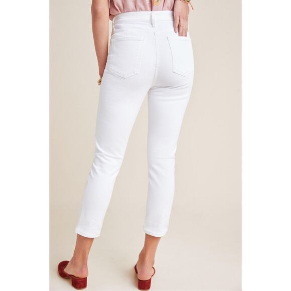 Citizens of Humanity Olivia High Rise White Ankle Jeans Button Fly Slim Fit 32 - Picture 9 of 11